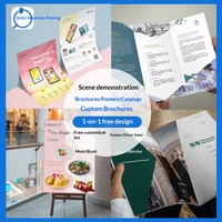 Services de conception de prospectus publicitaires personnalisés A4, brochures, manuels de produits, publications, affiches, catalogues d'entreprise, impression offset