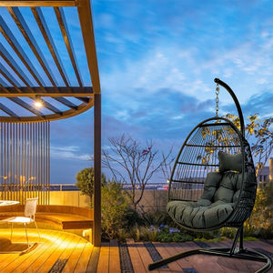 Fauteuil suspendu en rotin tressé pour jardin, salon de jardin, patio extérieur - Product Image 1