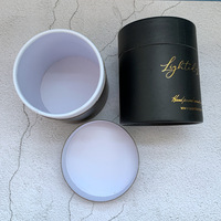 Emballage de boîte à bougie cosmétique de thé de cylindre rond de logo personnalisé Tube en papier kraft baume à lèvres de bricolage en papier écologique