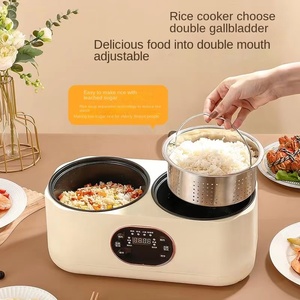 Vente en gros de cuiseurs à riz multifonctionnels entièrement automatiques, appareils de cuisine domestiques intégrés pour la cuisson et la cuisson à la vapeur à double cuve - Product Image 3