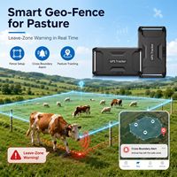 탱크 투 4G 가축 GPS 추적기, 듀얼 위성 및 와이파이 저전력 위치 추적기 (소, 양, 농장 동물 추적용)