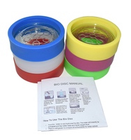 Caliente de la venta de energía escalar bio disco Alemania alfa girar con goma protección anillo bio disco 4 con la caja colorida