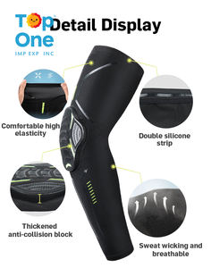 Top One coussinet de jambe en Silicone EVA élastique de haute qualité manches longues et serrées pour la course à pied Sports de volley-ball offre une protection - Product Image 2