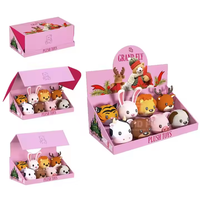 Boîte de présentation de comptoir en carton ondulé kraft pliable avec fermeture magnétique, logo personnalisé, design élégant en relief, impression offset pour jouets