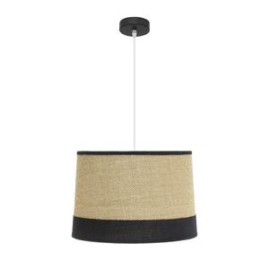 Suspension de plafond 1xe27, couleur noire, dimensions 40x40 cm, idéale pour l'éclairage décoratif dans les salons et les espaces modernes. - Product Image 1