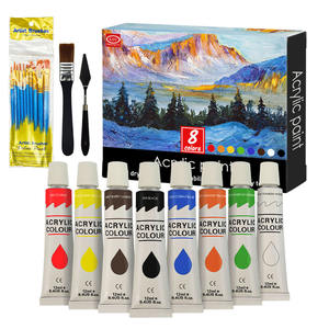 KHY 12ML 8 Renk Yağlı Boya Seti Akrilik Boyalar Sanat Boyası Plastik Tüp Yağlı Boyalar Resim Yapmak İçin - Product Image 1