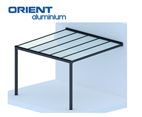 2025 Design haute qualité montage mural Gazebo jardin Pergola moderne en aluminium toit fermé auvent PC polycarbonate toit auvents