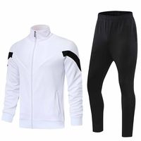 Setelan Jogging latihan sepak bola lengan panjang desain baru kualitas terbaik 100% poliester jaket tahan angin setelan olahraga sepak bola kustom