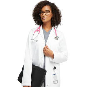 เสื้อโค้ทสำหรับห้องแล็บใส่ได้ทั้งชายและหญิงเสื้อโค้ทผ้าถักเครื่องแบบแพทย์ - Product Image 6