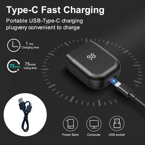 Mini doppia lama rasoio professionale ricaricabile usb lamina rasoio elettrico <span class=keywords><strong>per</strong></span> gli uomini