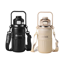 Gobelet isotherme OEM en acier inoxydable 316 de 800 ml (27 oz) avec double couvercle à clapet anti-fuite sans BPA – Cadeau d'affaires