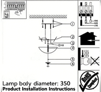 Plafonnier LED moderne européen 6000K CCT corps en plastique pour chambre salon balcon hôtel allée Jane éclairage de la chambre