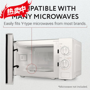 Assiette tournante en verre pour micro-ondes, 9,6 pouces, compatible lave-vaisselle, pièce de rechange pour accessoires de four à micro-ondes - Product Image 4