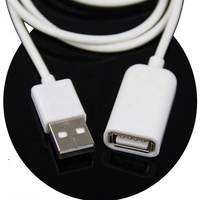 Câble d'extension USB 2.0 mâle-femelle de 1M/2M pour la charge et le transfert de données, conducteurs en cuivre pur, gaine en PVC, pour ordinateur/carte mère/imprimante