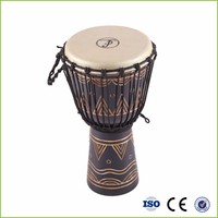 Approvisionnement d'usine percussion instrument pas cher djembe tambour peau de chèvre professionnel grand afrique djembé tambour pour enfants adultes