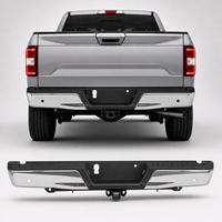 Bumper Belakang Chrome untuk Ford F-150 2015-2020 dengan Basis Pengangkut dan Lubang Sensor