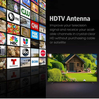 UHD-8907 antena DIGITAL dalam ruangan TV gratis 4K dengan BOOSTER penerima sinyal TV DIGITAL lokal