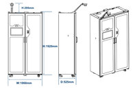 Casillero RFID Educativo de Doble Puerta para la Gestión de Laptops y Tablets Escolares con Acceso por Identificación Estudiantil o Biométrico y Sincronización en Tiempo Real