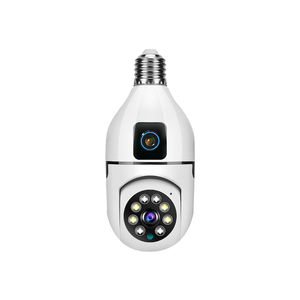 Dropshipping 8MP HD Wifi ánh sáng bóng đèn máy ảnh E27 ống kính kép mini không dây <span class=keywords><strong>IP</strong></span> Home an ninh giữ đèn với ứng dụng trong nhà - Product Image 4