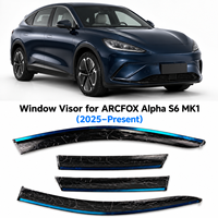 Kit de Protección Solar y Lluvia para Ventanas Laterales, 4 Piezas, Visera para Ventana, Protector de Lluvia, Deflector de Viento para ARCFOX Alpha S6 2025 2026