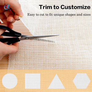 안전한 타일 바닥 및 카펫 솔루션 및 미끄럼 방지 매트 서랍 라이너를 위한 프리미엄 빨 PVC 미끄럼 방지 러그 패드 - Product Image 4