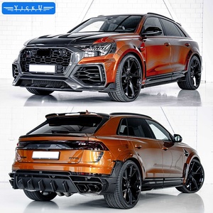 Adatto per <span class=keywords><strong>Audi</strong></span> <span class=keywords><strong>RS</strong></span> Q8 modificato mansoy kit spoiler per auto in fibra di carbonio labbro anteriore labbro posteriore ala superiore ala posteriore - Product Image 1