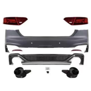 Ensemble de pare-chocs arrière avec découpes pour échappement, pièces automobiles pour Audi <span class=keywords><strong>A5</strong></span> au style RS5, modèles 09-11 12-16 <span class=keywords><strong>B8</strong></span> <span class=keywords><strong>B8</strong></span>.5, kit carrosserie universel - Product Image 2