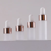 Vente en gros de flacons compte-gouttes en verre transparent de 1 ml, 2 ml, 3 ml, 5 ml, flacon d'échantillon d'huile essentielle pour sérum cosmétique, crème de soin de la peau, essai