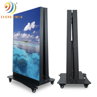 P2.5 LED pieghevoli per interni Poster Poster Display 640mm * 1920mm WiFi USB specchio mobile Poster digitale