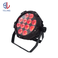 Yelang 12*18w Projecteurs LED sans fil RGBWA+UV pour scène, éclairage de mariage, projecteurs à batterie avec contrôle DMX512, culot E27, étanche