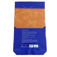 Sac tissé en PP sac 25kg 50kg sac de valve de fond de bloc en plastique pour l'emballage de ciment et d'aliments pour animaux