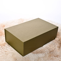 Boîte cadeau magnétique de luxe personnalisée, recyclable, en carton rigide mat de qualité supérieure, pliable, avec nœud et pelliculage UV brillant