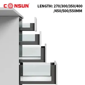 Guides Soft Close Sliding System Cabinet Fittings Electrical Slim Box Drawer Slides