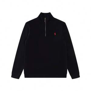 Kaos Polo Pria Berkualitas Tinggi Merek Mewah Populer, Setengah Resleting, Bordir Paul, Rajutan, Kasual - Product Image 3