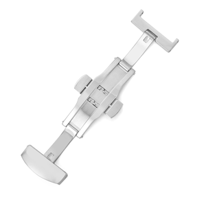 Fermoir papillon en acier inoxydable à double bouton poussoir gagnant-gagnant pour bracelets de <span class=keywords><strong>montre</strong></span> en <span class=keywords><strong>cuir</strong></span> - Product Image 4