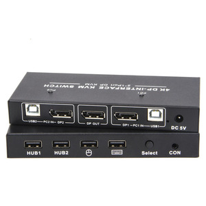 Interruttore <span class=keywords><strong>KVM</strong></span> con display a doppio Monitor a <span class=keywords><strong>2</strong></span> porte - Product Image 1