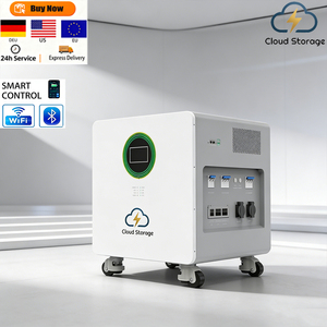 Système de stockage solaire domestique tout-en-un personnalisé, empilable, hybride solaire, onde sinusoïdale pure, batterie 16 kWh - Product Image 1