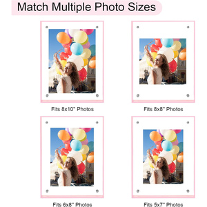 Hot Sale Colorful Acrylic <b>Double</b>-sided Transparent <b>Photo</b> <b>Frame</b> Custom Size for Room Decoration - Product Image 3