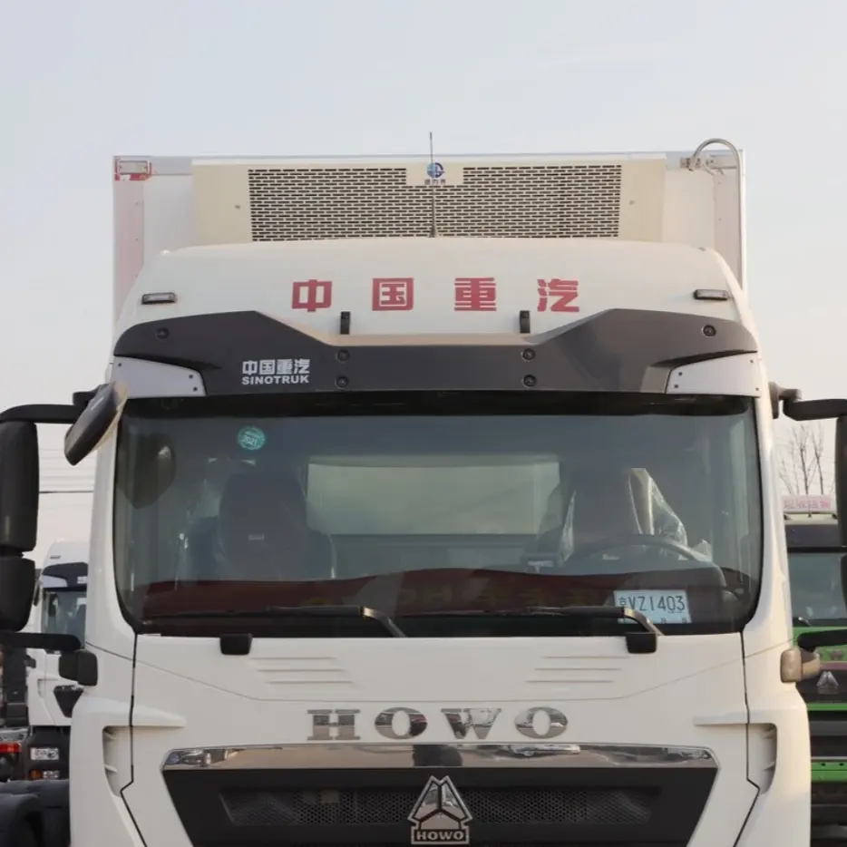 2022-2023 SINOTRUK TX מכירה חמה 250HP 4X2 6.8M HOWO משאית מצב חדש דיזל דלק תיבת הילוכים אוטומטית משאית קירור