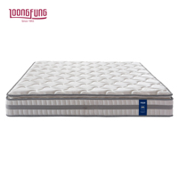 Matelas hybride orthopédique LOONGFUNG enroulable pour la maison et l'hôtel avec ressorts ensachés intelligents et mousse à mémoire de forme infusée de gel, taille King personnalisée