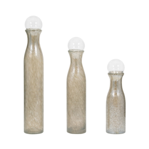 Set di 3 Vasi in Vetro Decorativi Moderni per Tavolo e Arredamento Casa - Product Image 3