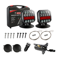 Feu arrière LED sans fil LD-06 (norme US) avec ventouse magnétique, étanche, haute luminosité 12-24V 3000 Lumens pour remorque