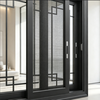 Ventanas Corredizas de Doble Acristalamiento de Diseño Moderno para Casas y Villas, Apertura Horizontal, Ventana de PVC con Malla Antimosquitos