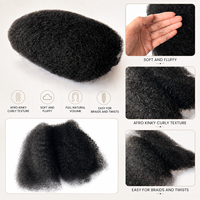 Cheveux humains 100% naturels, afro crépus bouclés en vrac pour tresses, torsades, dreadlocks, texture douce et naturelle, extensions de cheveux teintables
