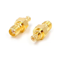 Para SMA a SMB Enchufe macho y conector hembra Conector coaxial RF Adaptador de terminal de cable de latón