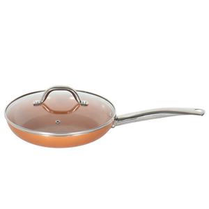 Sartén con recubrimiento cerámico <span class=keywords><strong>de</strong></span> <span class=keywords><strong>cobre</strong></span> prensado, 32cm, <span class=keywords><strong>wok</strong></span>, con tapa, precio <span class=keywords><strong>de</strong></span> fábrica - Product Image 4