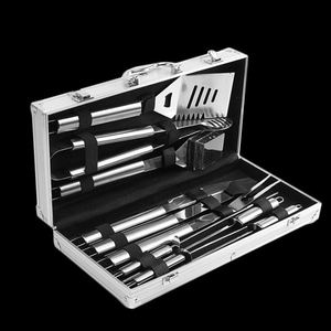 Hot Selling 10-Pcs Outdoor <b>Set</b> With Aluminum <b>Box</b> Includes Bbq <b>Tools</b> Essential for Grilling - Product Image 2