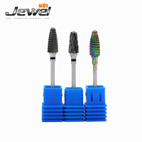 Fraise rotative en carbure de tungstène de 6 mm, foret de centrage, queue droite, finition oxyde noir, tête de polissage et de meulage, fraise de fraisage