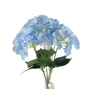 新製品アイデア2024卸売シルク本物の感じ人工アジサイ花装飾花結婚式の家の装飾