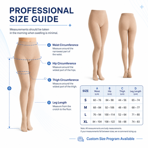 Collants de compression médicale 20-30 mmHg à soutien gradué, fabricant de chaussettes OEM sous marque privée - Product Image 4